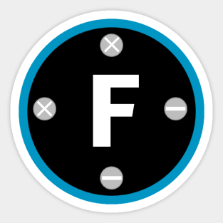 Letter F Sticker